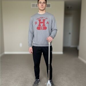 Nike Harvard Gray and Red Graphic Sweatshirt, size medium